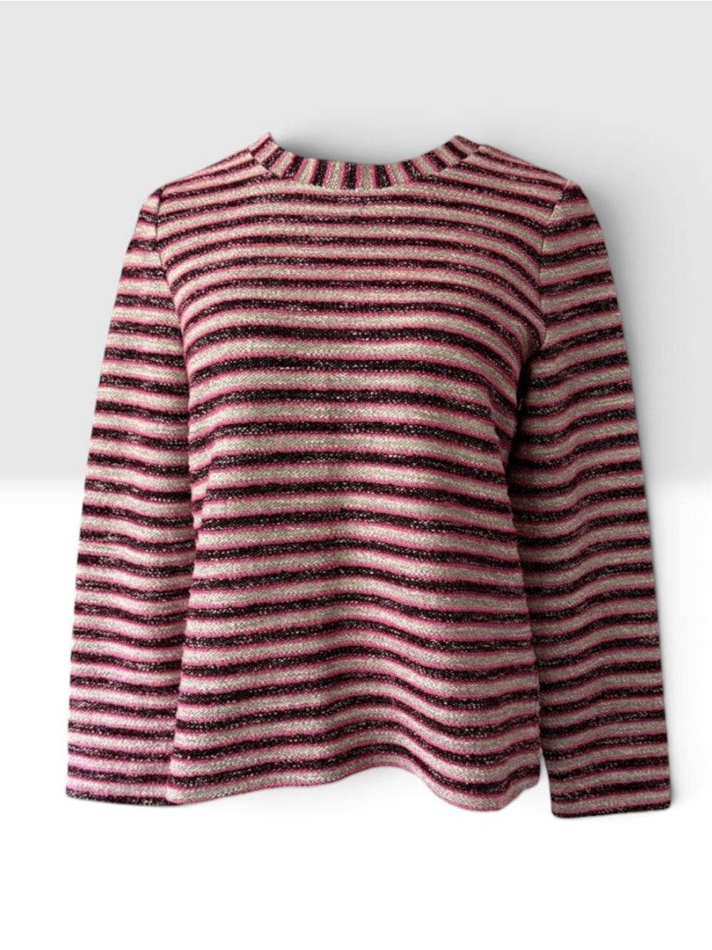 Tory Burch Striped Long Sleeve Top